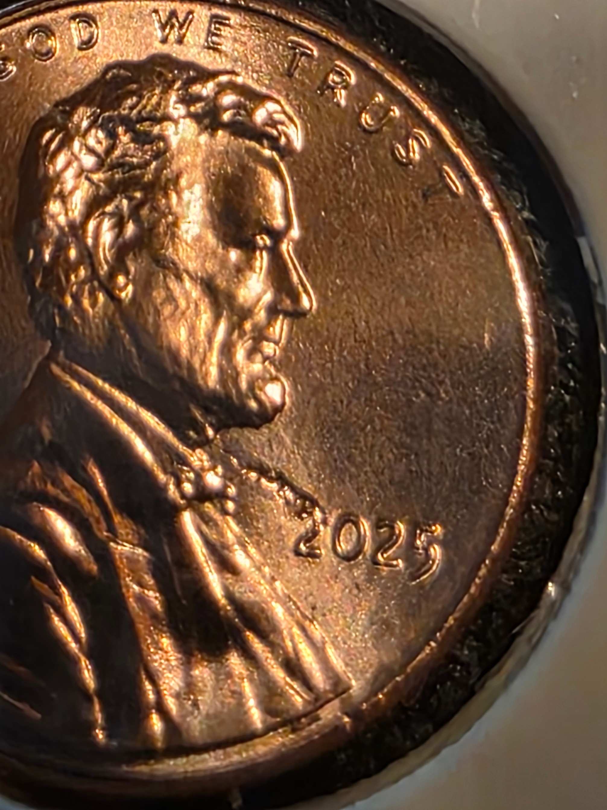 2025-P-Penny-From-New-Roll-With-What-I-Think-Are-Cud-Errors.-I-Have-More-Than-1-Of-These.